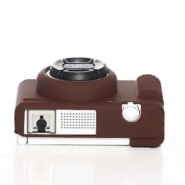 Pocoukate Case for Sony ZV-1F, ZV-1 II/ZV-1M2 Vlog Camera, ZV1F Camera Silicone Cover, Anti-Scratch Slim Fit Soft with ZV1 F Screen Protector- Coffee Skin