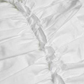 Softta Cute Girls White Ruffles Patchwork Square Pillowcovers (2-Pack No Comforter No Filling) Decorative Pillow Case Home Soft (18x18 inches)