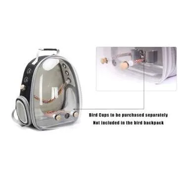 Fashionable Bird Carrier for Parakeets and Cockatiels