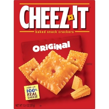 Cheez-It Cheese Crackers, Baked, 12.4oz Box for Snacking