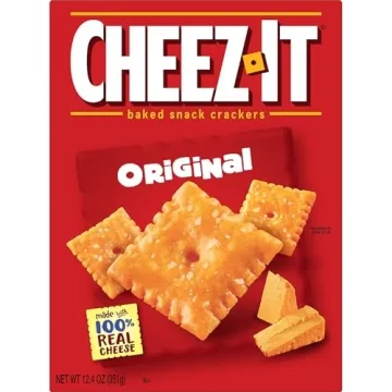 Cheez-It Cheese Crackers, Baked, 12.4oz Box for Snacking