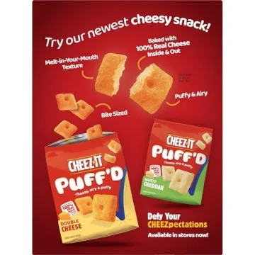 Cheez-It Cheese Crackers, Baked, 12.4oz Box for Snacking
