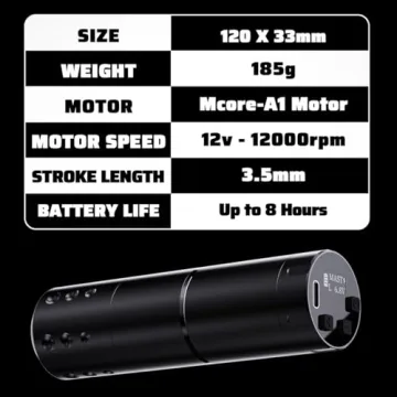 Mast A1 Wireless Tattoo Kit for Beginners and Pros