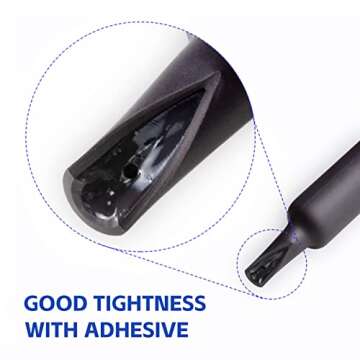 Durable Black Heat Shrink Tubing - Waterproof Insulation Wrap