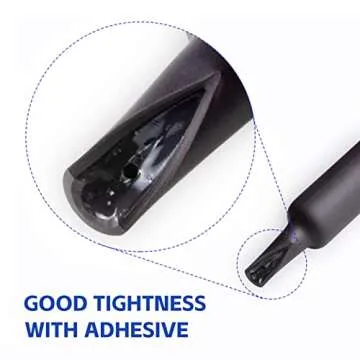 Durable Black Heat Shrink Tubing - Waterproof Insulation Wrap