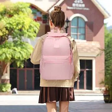 CaranY Kids Backpack Girls and Boys Large Space Waterproof Classic School Backpack Light Weight Medi...