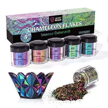 LET'S RESIN Chameleon Flakes - Intense Color Shift Pigment Powder for Art