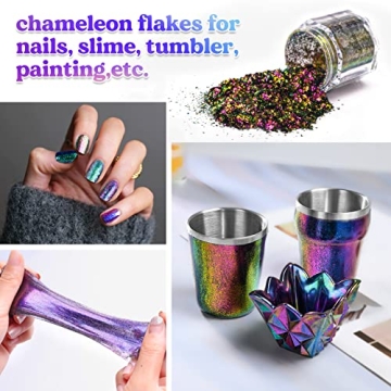 LET'S RESIN Chameleon Flakes for Stunning Creative Projects