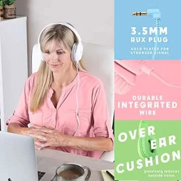 Durable Sonitum Kids Headphones - 5-Pack for School