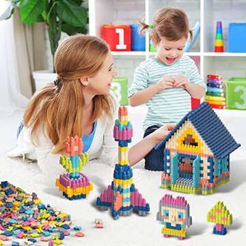 Tigerhu Kids 1120pcs Building Blocks Set Educational STEM Building Toy, Construction Block Toys Set ...