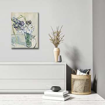 Wieco Art Van Gogh Carnations Canvas Prints - Floral Wall Art
