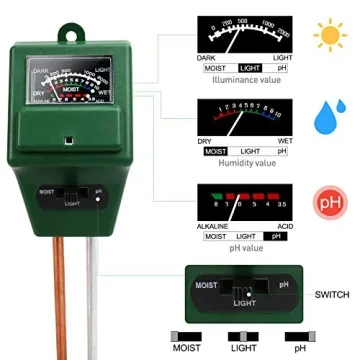 Versatile 3-in-1 Soil Tester for Optimal Plant Care