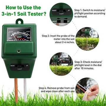 Versatile 3-in-1 Soil Tester for Optimal Plant Care
