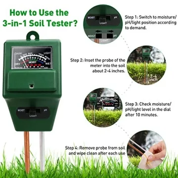 Versatile 3-in-1 Soil Tester for Optimal Plant Care