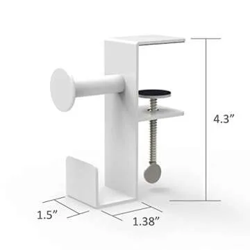 G+ Life Desk Headphone Stand Holder Hanger Mount, PC Gaming Headset Hook, Bag & Backpack Holder Hook...