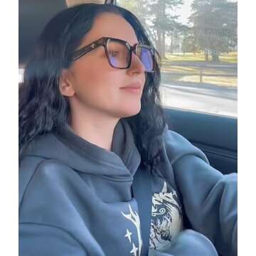 VISOONE Rectangle TR90 Blue Light Blocking Glasses - Stylish Computer Eyewear for All