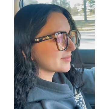 VISOONE TR90 Blue Light Blocking Glasses - Stylish Eye Protection