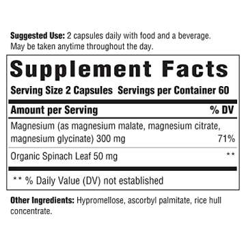 INNATE Response Formulas Magnesium 300 mg - Muscle Relaxation Supplement - Vegetarian & Gluten-Free ...