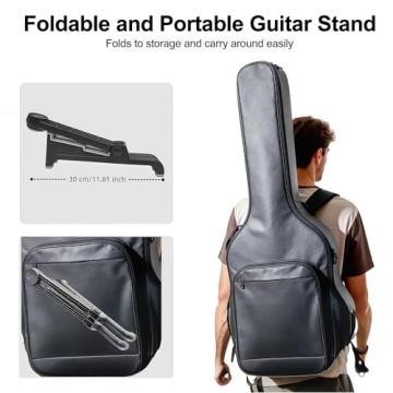 nalu Classic Adjustable A-Frame Guitar Stand for All Instruments