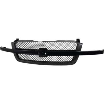 Garage-Pro Grille Assembly Compatible With 2003-2006 Chevrolet Silverado 1500, Fits 2007 Chevrolet Silverado 1500 Classic Paintable Shell with Gray Insert Plastic