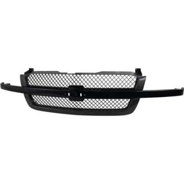 Garage-Pro Grille Assembly Compatible With 2003-2006 Chevrolet Silverado 1500, Fits 2007 Chevrolet Silverado 1500 Classic Paintable Shell with Gray Insert Plastic