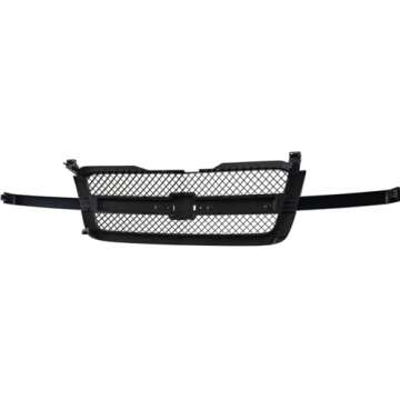 Garage-Pro Grille Assembly Compatible With 2003-2006 Chevrolet Silverado 1500, Fits 2007 Chevrolet Silverado 1500 Classic Paintable Shell with Gray Insert Plastic