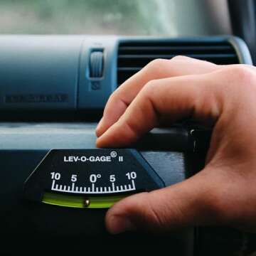 Sun Company Lev-o-gage II - RV Levels (2-Pack) - Made in USA | Leveling System for RV, Camper, or Pop Up Trailer | High Visibility Ball Level (No Bubble)