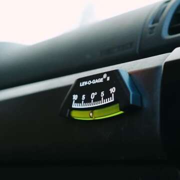 Sun Company Lev-o-gage II - RV Levels (2-Pack) - Made in USA | Leveling System for RV, Camper, or Pop Up Trailer | High Visibility Ball Level (No Bubble)