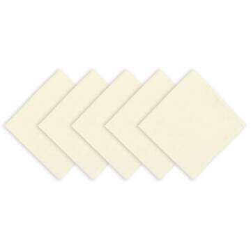 Arkwright Restaurant Cloth Napkins - (Case of 300) Spun Polyester Bulk Dinner Napkin with Hemmed Edges - Ideal for Dinner, Wedding, Party, Banquet, Kitchen, 20 x 20 in, Ivory