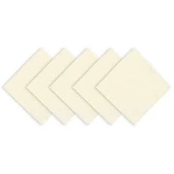 Arkwright Restaurant Cloth Napkins - (Case of 300) Spun Polyester Bulk Dinner Napkin with Hemmed Edges - Ideal for Dinner, Wedding, Party, Banquet, Kitchen, 20 x 20 in, Ivory