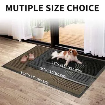 RORA Heavy Duty Non Slip Front Door Mat for Entryway