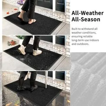 RORA Heavy Duty Non Slip Front Door Mat for Entryway