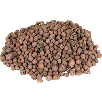 GROW!T GMC40l - 4mm-16mm Clay Pebbles, Brown, (40 Liter Bag) - Made from 100% Natural Clay, Can be u...