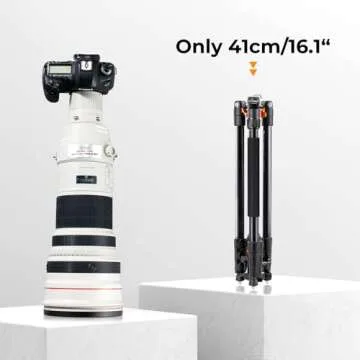 K&F Concept 62" Lightweight DSLR Tripod with Monopod