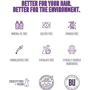 Bold Uniq Purple Toning Shampoo & Conditioner Set - For Blonde, Platinum, Ash, Bleached, Grey, Ash & Silver hair - Eliminates Brassy, Yellow Tones - Vegan, Paraben & Sulphate Free - 8 Fl Oz Each