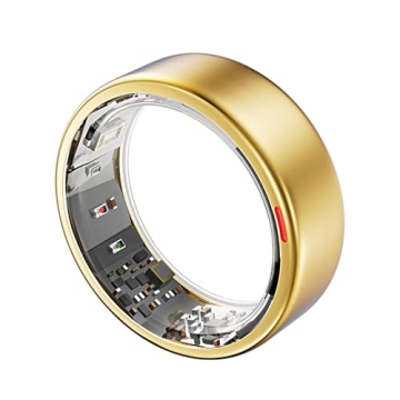 POBOVi Smart Ring - Health & Sleep Tracker, Continuous SpO2 & Heart Rate Monitor, Stress Management,...