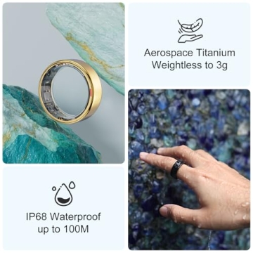 POBOVi Smart Ring Health & Sleep Tracker - Stylish & Functional