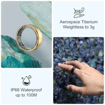 POBOVi Smart Ring Health & Sleep Tracker - Stylish & Functional