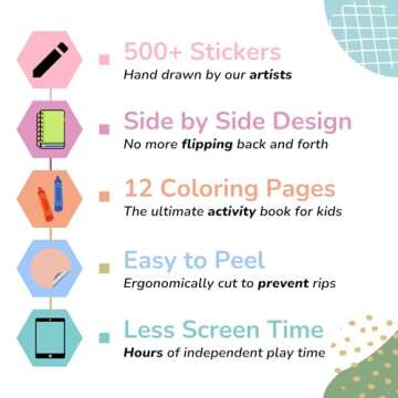 Cupkin Farm Animal Sticker Book for Kids Ages 2-8