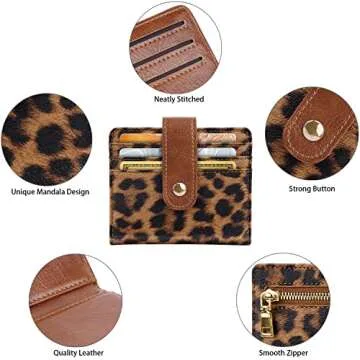 Stylish Simikol Small Wallet for Women Slim RFID Secure