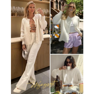 Stylish Wyeysyt Women's Cardigan Sweater for Cozy Fall Fashion