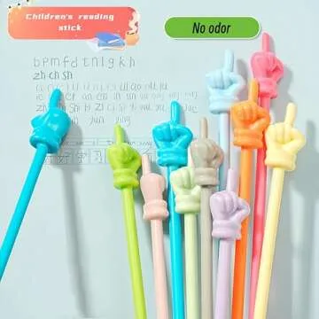 10PCS Children Finger Reading Stick for Learning Fun