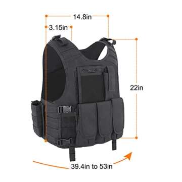 Snacam Tactical Vest Adjustable for Airsoft & Paintball