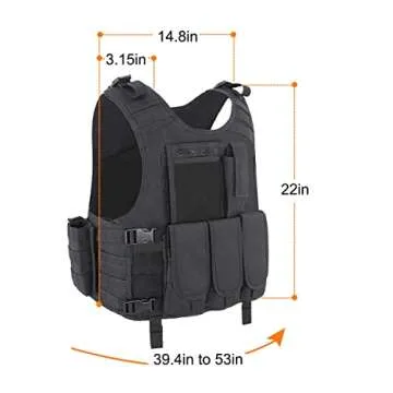 Snacam Tactical Vest Adjustable for Airsoft & Paintball