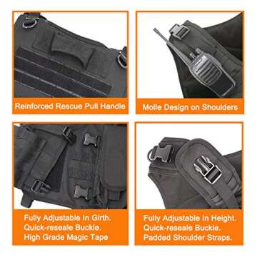 Snacam Tactical Vest Adjustable for Airsoft & Paintball