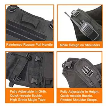 Snacam Tactical Vest Adjustable for Airsoft & Paintball