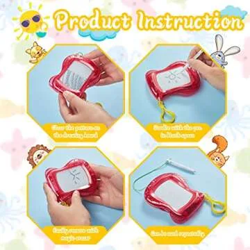 24 Mini Magnetic Drawing Boards for Kids: Perfect Party Favors!