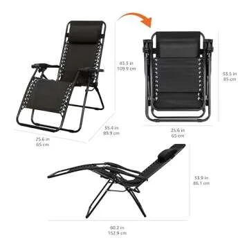 Adjustable Zero Gravity Lounge Chair for Ultimate Outdoor Relaxation