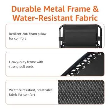 Adjustable Zero Gravity Lounge Chair for Ultimate Outdoor Relaxation