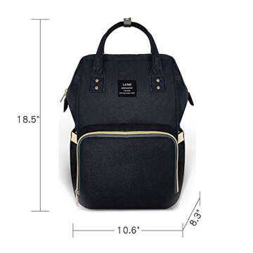 Ticent Diaper Bag Backpack Multifunction Travel Back Pack Large Maternity Nappy Bag Baby Changing Bags with Stroller Straps, Waterproof and Stylish